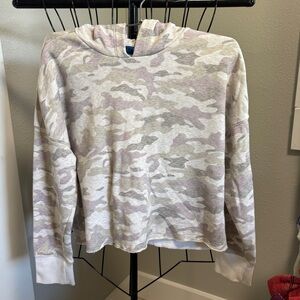Old Navy Camouflage Hoodie in Neutral Tones, Size L (10/12)